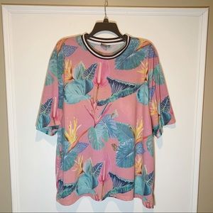 ASOS Men’s Oversized Tropical Pink T-Shirt - 6XL